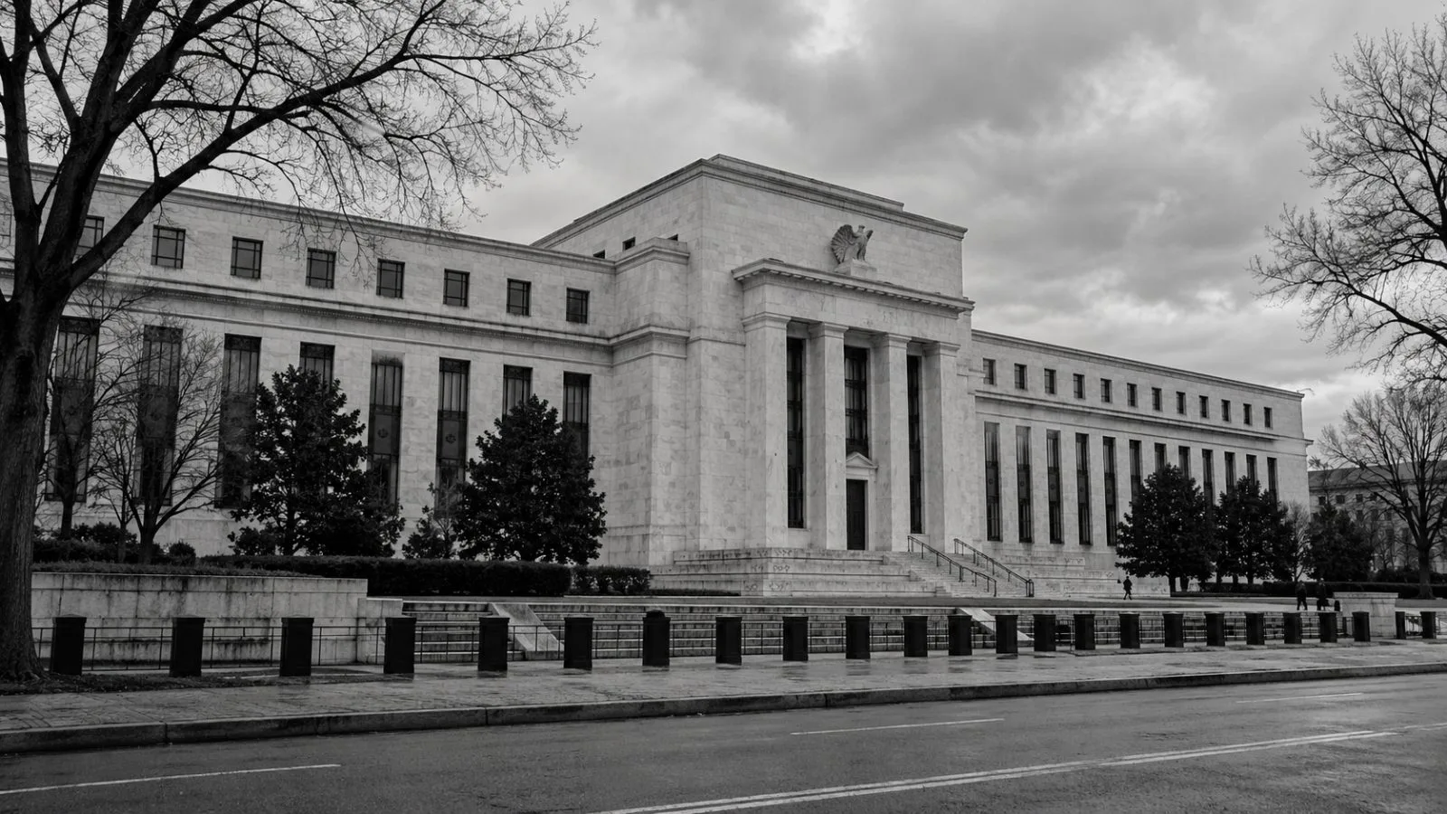 The Marriner S. Eccles Federal Reserve Board Building stands along Constitution Avenue in Washington, D.C. (AI-generated image / EconoTimes)