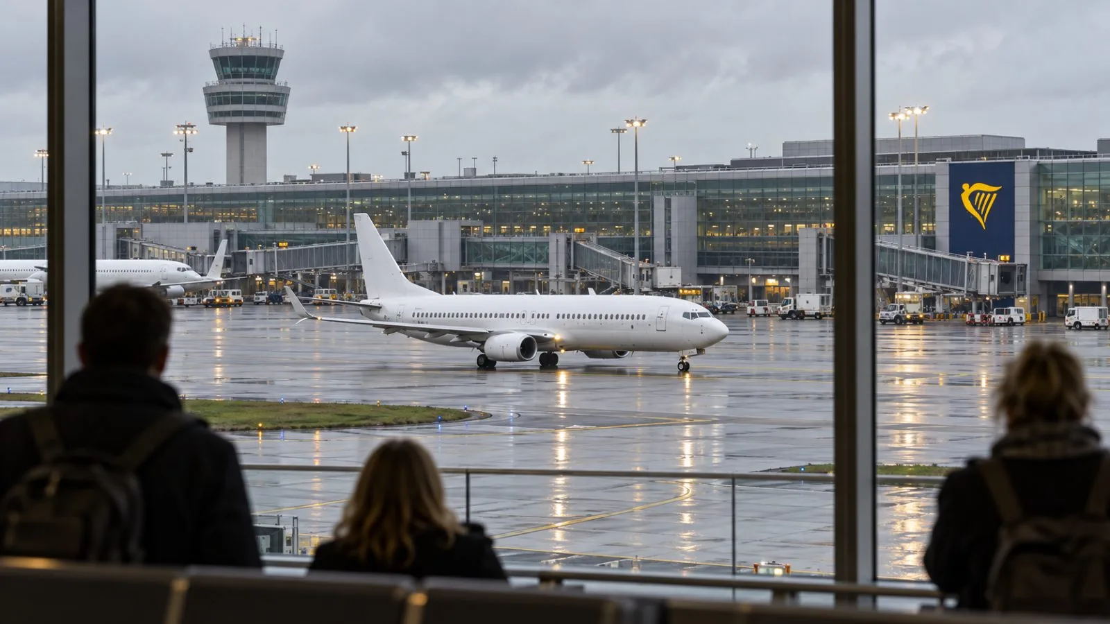A passenger aircraft taxis past the terminal at Brussels Airport in Zaventem, Belgium. / EconoTimes.ai