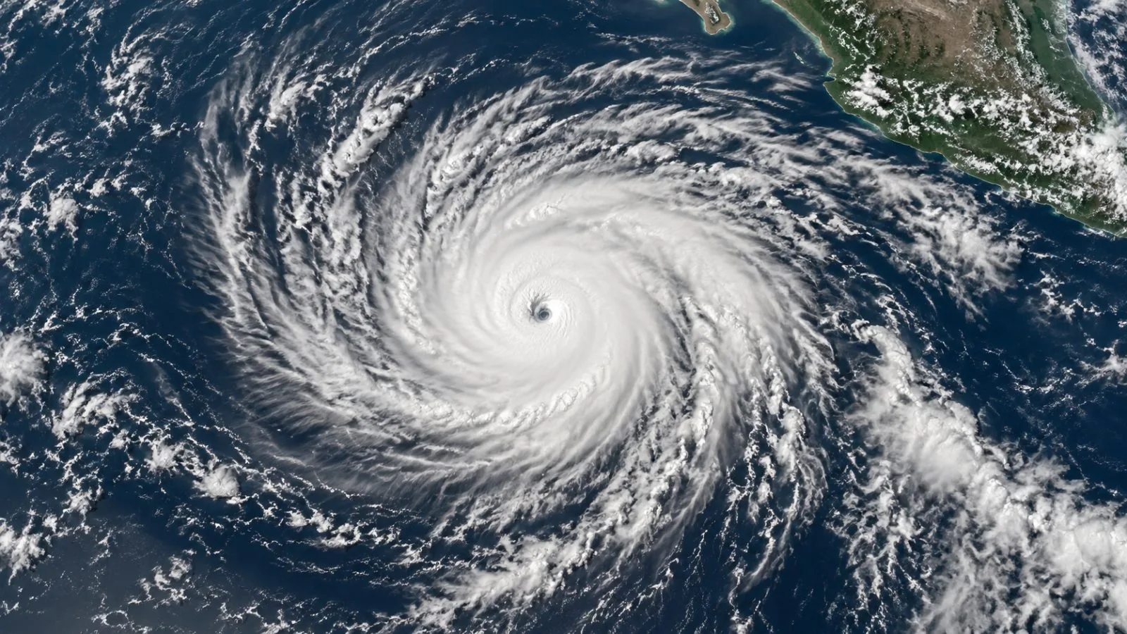 Hurricane Vance swirls over the eastern Pacific south-southwest of Acapulco, Mexico (AI-generated image / EconoTimes)