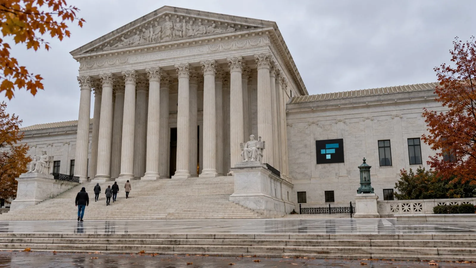 The U.S. Supreme Court stands above its steps in Washington, D.C., under overcast morning light. / EconoTimes.ai