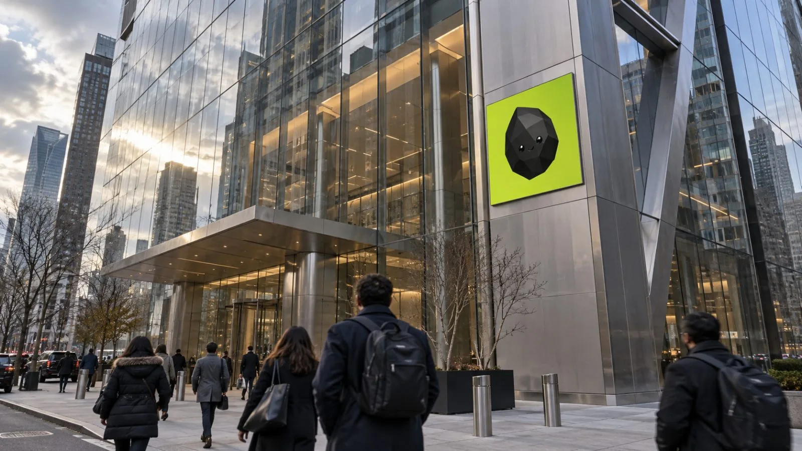 Commuters pass BlackRock’s headquarters at 50 Hudson Yards in New York City. / EconoTimes.ai