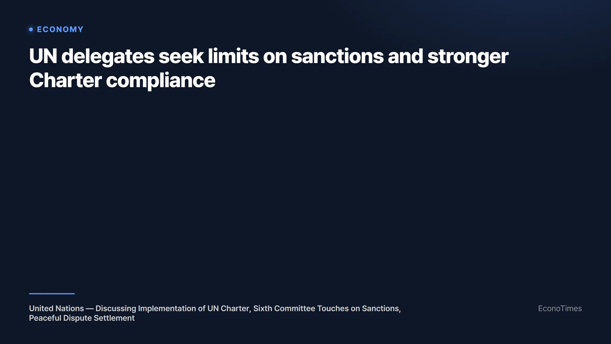 United Nations. (EconoTimes)