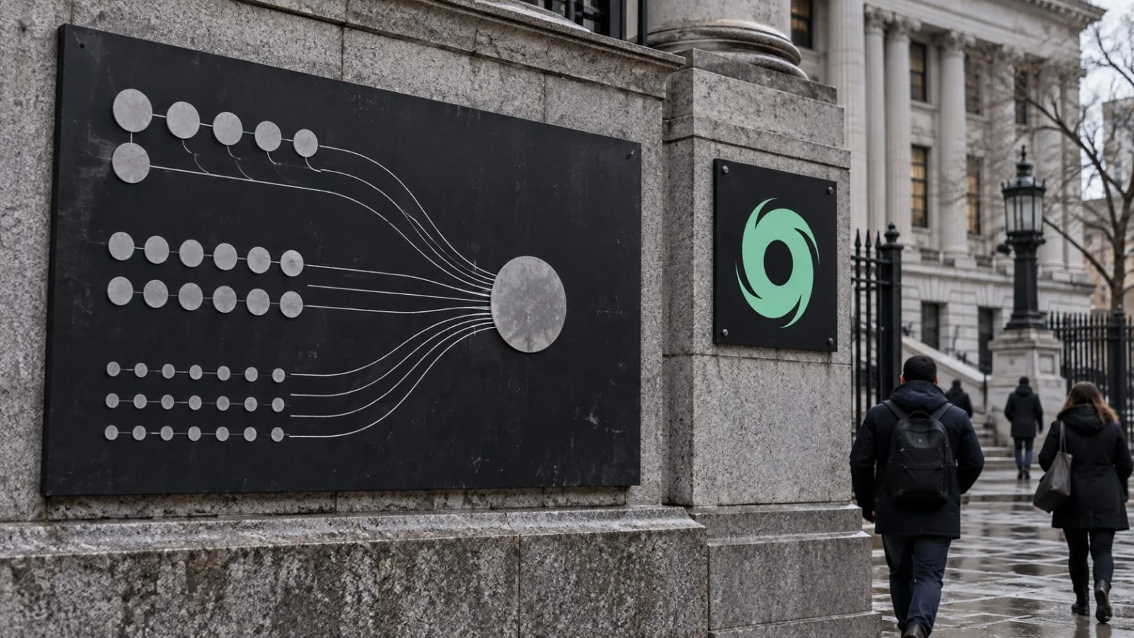 An editorial graphic depicts a wallet transfer entering a privacy pool on Ethereum. / EconoTimes.ai