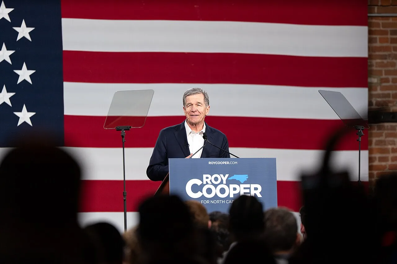 Roy Cooper. Source: NetwonsBucket, CC BY-SA 4.0, via Wikimedia Commons